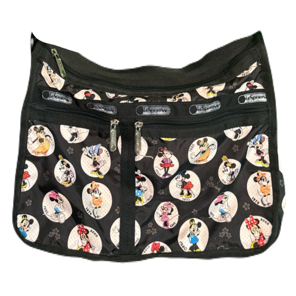 Disney Lesportsac Minnie Mouse Deluxe Everyday Bag, Celebrate Minnie Crossbody
